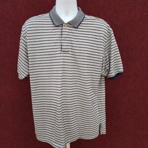 Bugle Boy Gray Polo Shirt Classic Knit Design